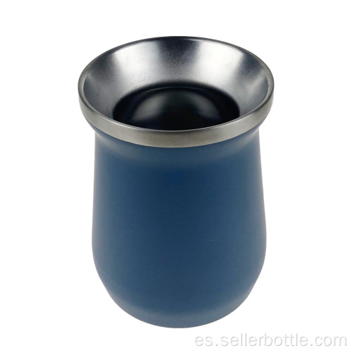 Vaso de color sólido de boca ancha de acero inoxidable de 250 ml